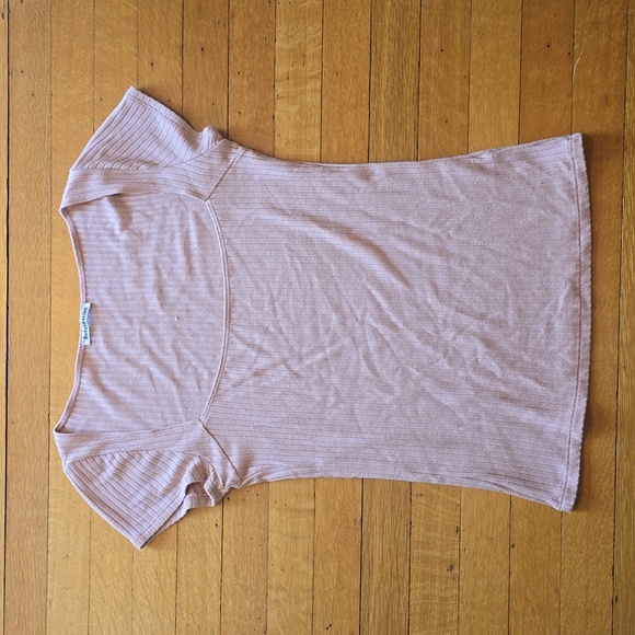 Reformation Tops - Reformation, Square Neck Ribbed Top, Dusty Pink, GUC, Women's M